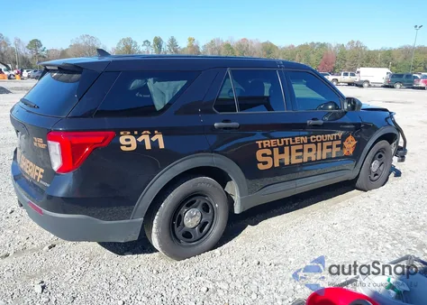 2022 Ford Police Interceptor Utility из США, поврежденный, VIN 1FM5K8AB3NGC19818